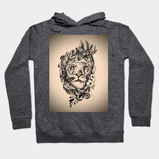 Lion Butterfly Design Hoodie